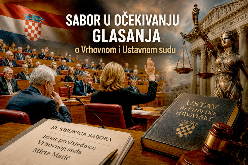 Sabor ovaj tjedan u očekivanju glasanja o Vrhovnom i Ustavnom sudu
